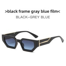(Black Gray Blue)Occhiali da vista uomo quadrati alla moda con protezione UV per uscite ed eventi quotidiani