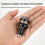 (Black)Bicycle Handlebar End Light With Aluminum Construction For Enhanced Safety 6