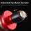 (Red)Bicycle Handlebar End Light With Aluminum Construction For Safety Enhanced 7