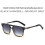 (Green)Óculos de sol da moda com lentes de PC UV400 para estilo urbano e moda de viagem 4