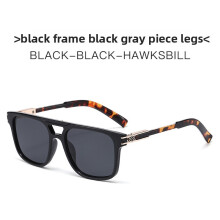 (Black Orange)Trendy Sunglasses With Pc Lenses Uv400 For Urban Style And Travel Fashion