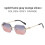 (StyleE)Chic Square Frame Sun Glasses With Antiuv Level Uv400 For Street Style Driving And 6