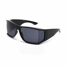 (Black)Sleek Modern Sun Glasses Men Women Uv400 Protective Cycling Outdoor Fashion Eyewear