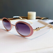 (Light Pink Gray)Stilvolle elliptische Damen-Sonnenbrille mit UV400-Schutz für sonnige Reisen Ausflüge in der Stadt