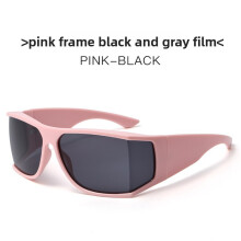 (Pink Black Gray)Sleek Modern Sun Glasses Men Women Uv400 Protective Cycling Outdoor Fashion Eyewear