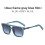 (Blue)Óculos de sol da moda com lentes de PC UV400 para estilo urbano e moda de viagem 7