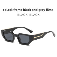 (Black )Óculos quadrados masculinos elegantes com proteção UV para passeios e eventos diários