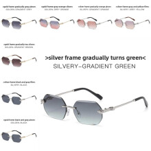(StyleH)Schicke Sonnenbrille mit eckigem Gestell und Antiuv-Stufe UV400 für Street Style Autofahren und