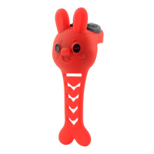 (Red)Chifre de bicicleta silicone desenho animado sino eletrônico para entusiastas da montanha ciclismo