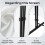 Foldable Screen Room Divider 4 Panels Home Office Off White 1PCS 8