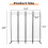Foldable Screen Room Divider 4 Panels Home Office Off White 1PCS 10