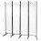 Foldable Screen Room Divider 4 Panels Home Office Off White 1PCS 11