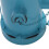 Retro Hydranten Abfalleimer Hellblau, Eisen, Deko 7