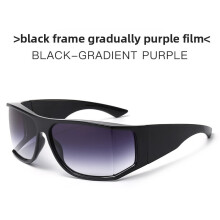 (Black Gray)Occhiali da Sole Eleganti Moderni Uomo Donna Uv400 Protettivi Ciclismo Outdoor Occhiali Moda