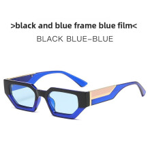 (Blue)Fashionable Mens Square Eyewear With Uv Protection For Daily Outings And Events