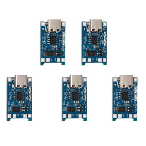 5V 1A 18650 Lithium Battery Charger Module Board with Protection Type-C 18650 Li-Ion Charging Module