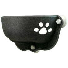 Window-Mounted Cat Hammock with Strong Suction Cups - Space-Saving Hanging Perch for Indoor Adult Cats and Kittens A