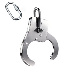 Stainless Steel Automatic Release Hook, Mechanical Heavy Duty Crane Hook for Cargo Industrial Lifting