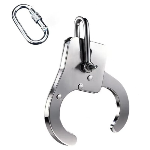 Stainless Steel Automatic Release Hook, Mechanical Heavy Duty Crane Hook for Cargo Industrial Lifting