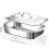 Dish Stainless Steel Baking Pan with Lid - Oven Safe Roasting Pan for Grilling & Everyday Cooking B 6