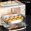 Dish Stainless Steel Baking Pan with Lid - Oven Safe Roasting Pan for Grilling & Everyday Cooking B 5