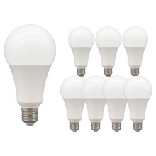 8-Pack AC 220V LED-Lampor för Väggströmbrytare - Ljusstark och Energibesparande Lampa för Sovrum, Vardagsrum, Kök E27 Vit