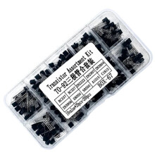 200pc Transistors 10 Types 20Pcs Each, NPN/PNP BJT Assortment Kit for DIY Electronics Projects & Circuit Prototyping