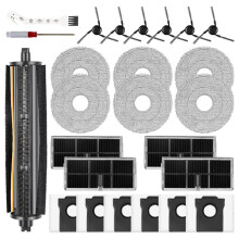 25-Delige Accessoirekit voor L40 Ultra Gen 2/voor Mova P10 Pro Ultra Stofzuiger: Hoofdborstel, Zijborstel, Filter, Dweil en Stofzak