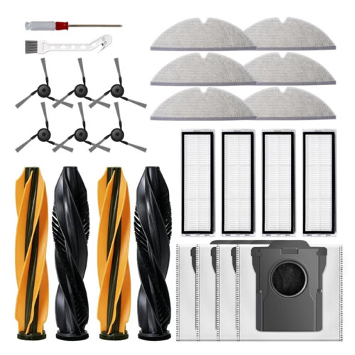 26Pcs Replacement Accessories Kit for  D20 Pro  Main Side Brush Filter Mop Dust Bag