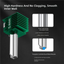 Hotend for A1/A1mini One-Piec Tungsten Nozzle for Hot-End Extruder Nozzle 3D Printer Parts 0.4MM