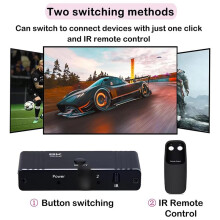 8K 60Hz Bi-Directional -Compatible Switcher 2 in 1 Out 4K 120Hz 2.1 Video Selector 2x1 for PC TV for PS4/5