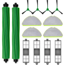 Replacement Parts Kit for 205 DustCompactor Combo : Filters, Cleaning Pads,Side Brushes,Rubber Brushes.