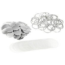 100pcs 58mm Blank Material DIY Kits - Fridge Magnets, Whiteboard Stickers, Mirror