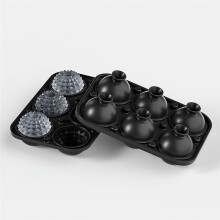 Slow-Melting Sphere Ice Mold with Funnel-Grade Silicone Easy Release Whiskey Ice Maker for Cocktails,Coffee Bars B