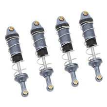 For MJX Go 14301 14302 14303 Metal Front Rear Hydraulic Oil Shock Absorbers for 1/14 RC Car Upgrade Part Gray