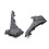 Front Bumper Bracket Guide Retainer Support 4L0807283B 4L0807284B for  Q7 2007-2015 Accessories 4