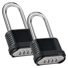 2pcs Heavy Duty Long Anti-Theft Combination Padlock - 4-Digit Security Lock for Gates, Sheds