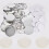 100pcs 58mm Blank Material DIY Kits - Fridge Magnets, Whiteboard Stickers, Mirror 5