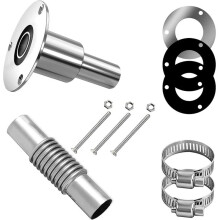 24mm Stainless Steel Thru Hull Exhaust Skin Part of Air Heater Parking Heaters for Boat Marine Car Truck Straight