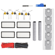For Qrevo Curv 2 Flow Main Side Brush Roller Mop Cloths Dust Bag Hepa Filter Vacuum Accessories Parts 23pcs