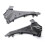 Front Bumper Bracket Guide Retainer Support 4L0807283B 4L0807284B for  Q7 2007-2015 Accessories 5