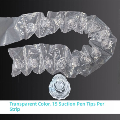1set Replacement Tips: Plastic Suction Tips for Skin Rejuvenation, Deep Cleansing (Beauty Device Accessory) White 1