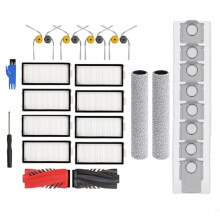 Accessoires et Pièces Détachées pour Aspirateur pour Qrevo Curv 2 Flow : Brosse Principale, Rouleau, Lingettes, Sac à Poussière, Filtre HEPA