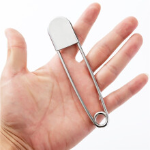 8 Pack Extra Large Safety Pins 5 Inch Stainless Steel Safety Pins for Heavy Laundry, Upholstery, Sewing, & Crafts Gold