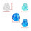 1set Replacement Tips: Plastic Suction Tips for Skin Rejuvenation, Deep Cleansing (Beauty Device Accessory) B 6
