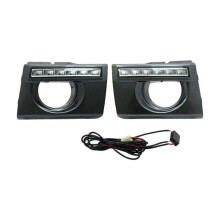 2Pcs LED White Day Light Fog Driving Daytime Running Light Lamp for Tucson 2005-2009