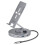 6 in 1 Multi USB C Hub Rotating Phone Tablet Stand Foldable Desktop Convenient 360  Base Handheld Docking Station, 1PC 2