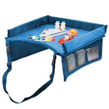 Plateau de pour Enfants en Voiture - Table D'Activités et Support pour Tout-Petits, Organisateur Jouets et Goûters Pliable, Indispensable pour