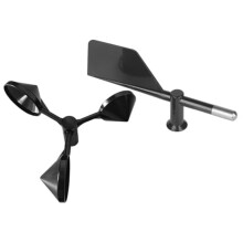 Weather Station Wind Direction Indicator Replacement Vane, ABS Black Finish Universal Fit for Strong Wind Conditions