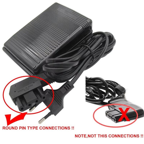 Sewing Machine Foot Pedal Controller with Power Cord - Compatible with 800, 810, 811, 817 Models EU Plug